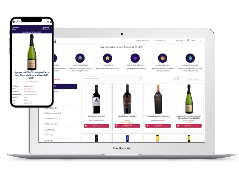 Online winery booking systems